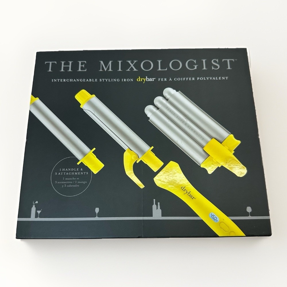 Drybar The Mixologist Interchangeable Styling Iron 3 Attachments Open Box